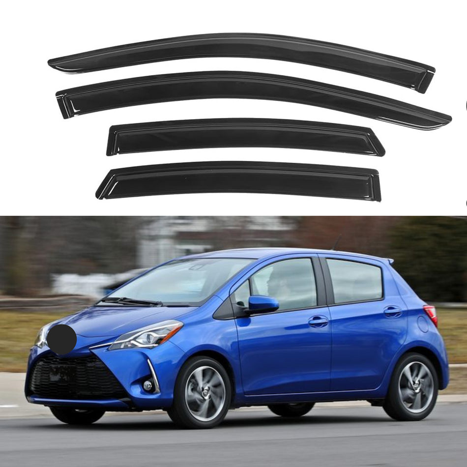 Window Visors for Toyota Yaris Hatchback 2012-2018, 4-Piece