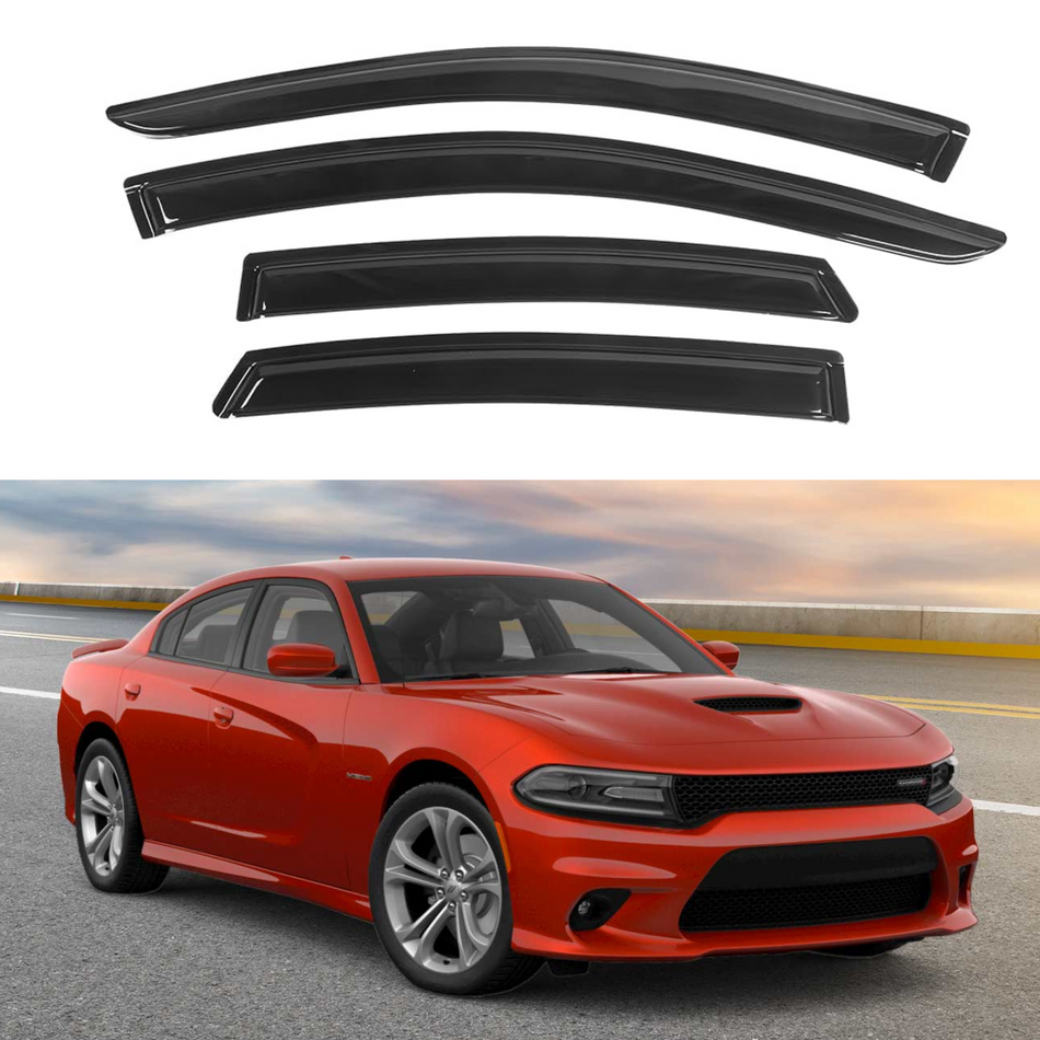 Side Window Deflectors for Dodge Charger 2011-2023, 4-Piece