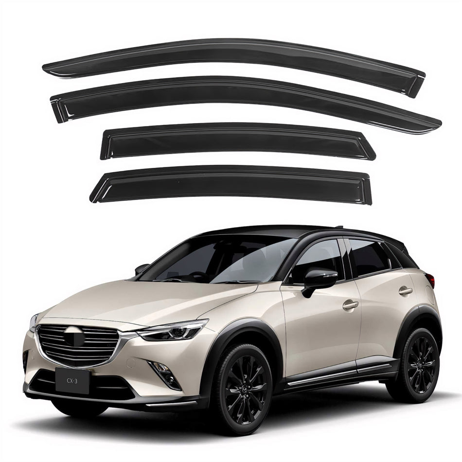 Window Visors for Mazda CX-3 2016-2021, 4-Piece