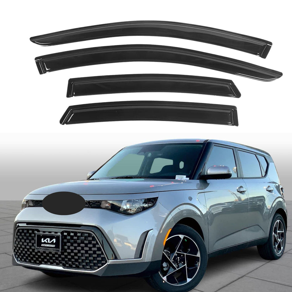 Window Visors for Kia Soul 2020-2024, 4-Piece