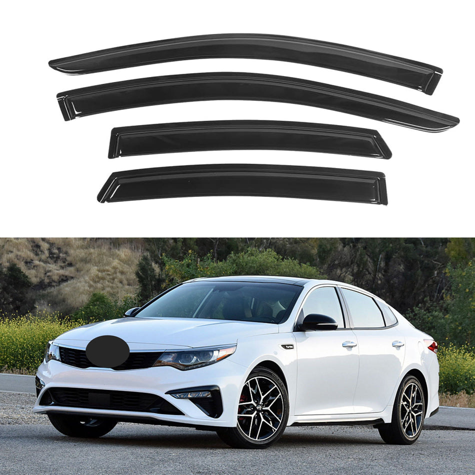 Window Visors for Kia Optima 2016-2020 (Excludes Hybrid Models), 4-Piece