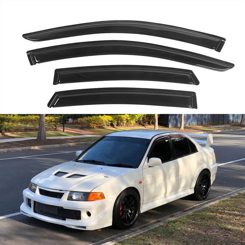 Window Visors for Mitsubishi Lancer 1997-2002, 4-Piece