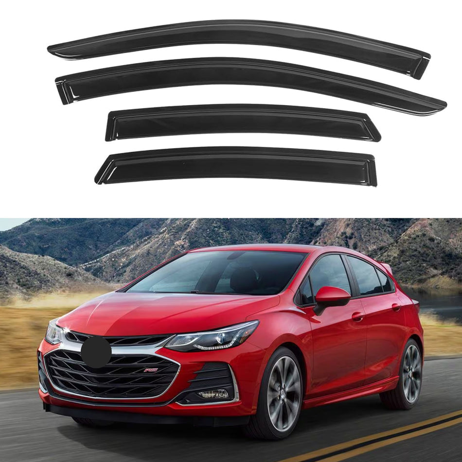 Side Window Deflectors for Chevrolet Cruze 2016-2019 (Excludes Classic Model), 4-Piece