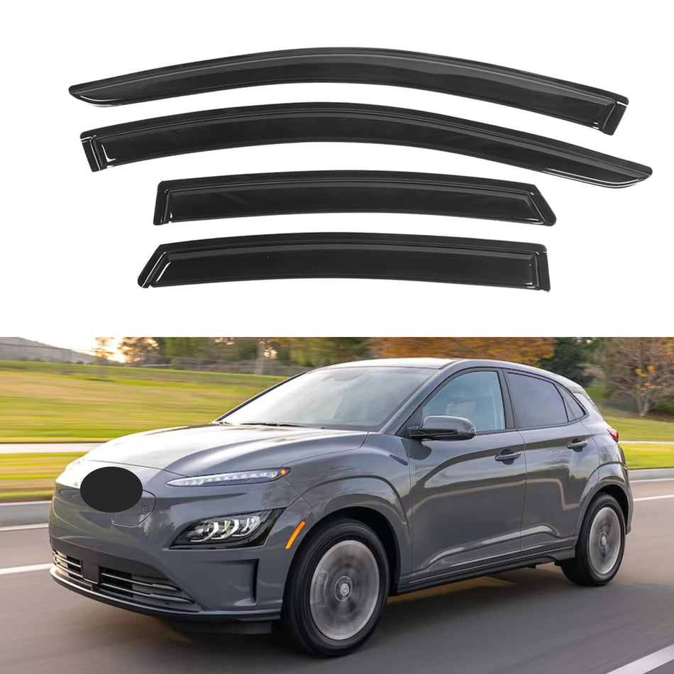 Window Visors for Hyundai Kona 2018-2024, 4-Piece