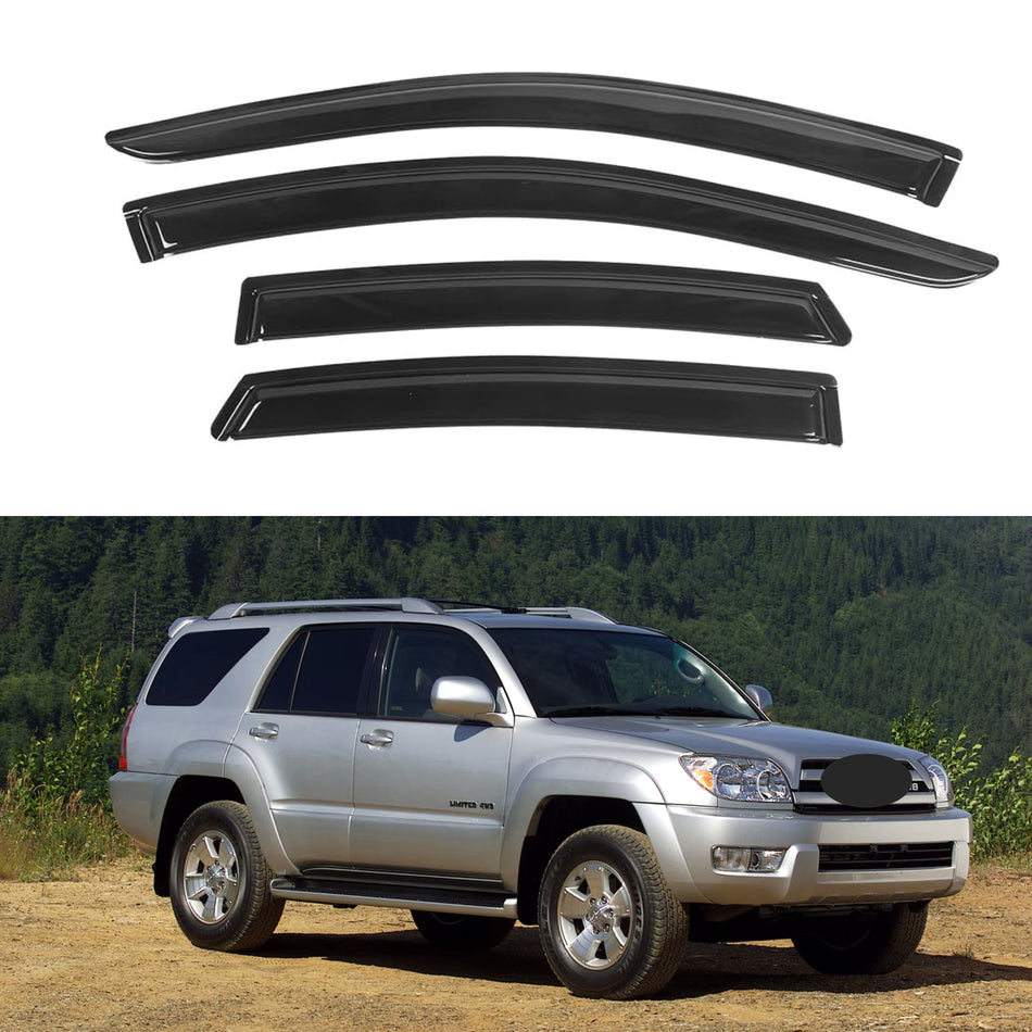 Window Visors for Toyota 4Runner 2003-2009, 4-Piece