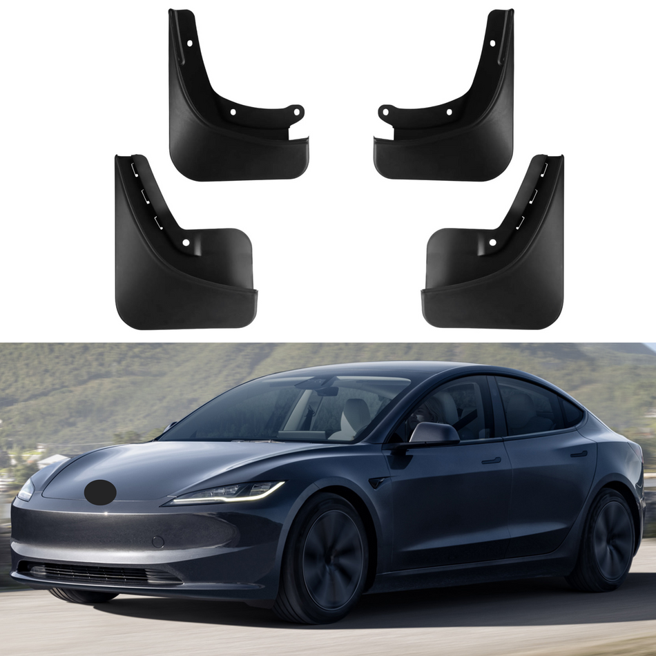 Mud Flap for Tesla Model 3 2024, 4-Piece