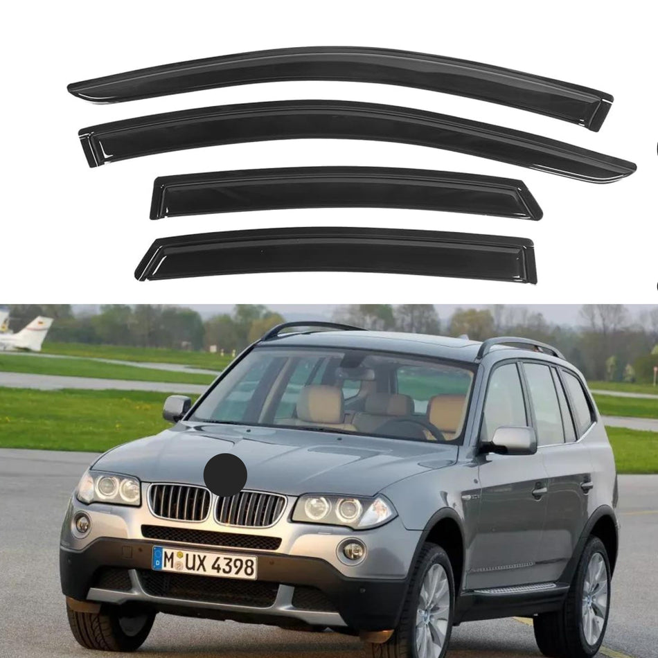 Window Visors for BMW X3 2003-2010, 4-Piece