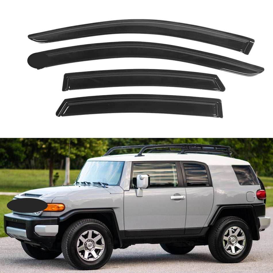 Window Visors for Toyota FJ Cruiser 2007-2014, 4-Piece