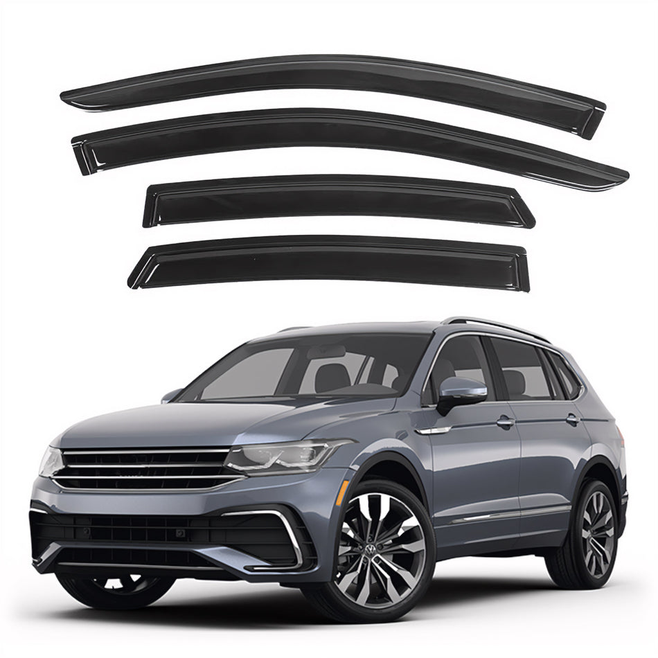 Window Visors for Volkswagen (VW) Tiguan 2018-2024, 4-Piece