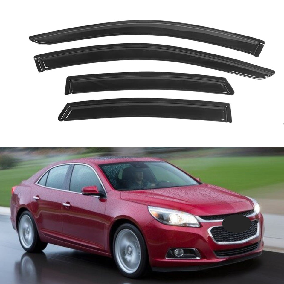 Window Visors for Chevrolet Malibu 2013-2015 & Chevrolet Malibu Limited 2016, 4-Piece