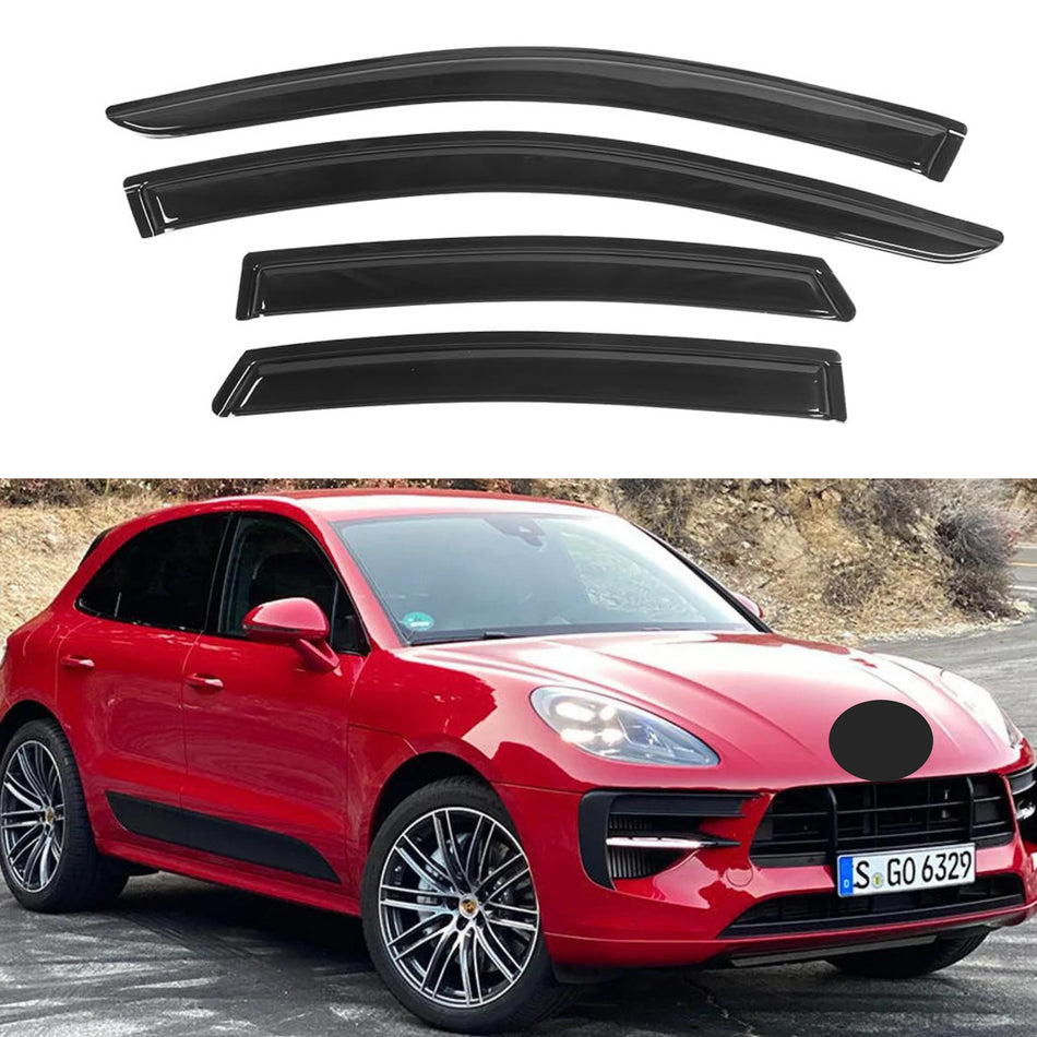 Window Visors for Porsche Macan 2015-2021, 4-Piece